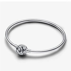 Pandora Silver Encircled Clasp Bangle